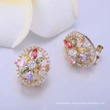 Wholesale earring stud new designs gold jhumka earring